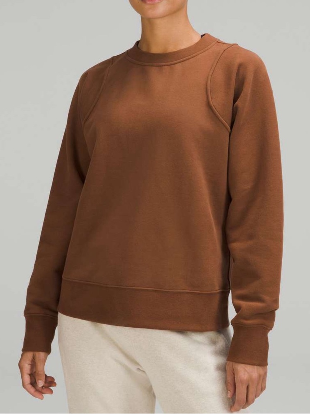 Lululemon Loungeful Crewneck In Roasted Brown